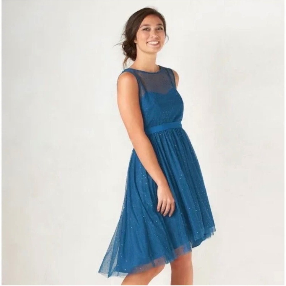 Disney Snow White and the Seven Dwarfs x Lauren Conrad Blue Tulle Dress Size 2